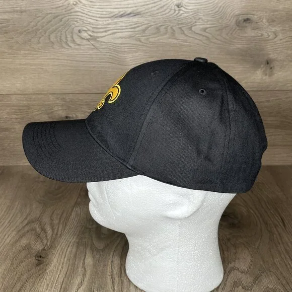 New Orleans Saints Fleur De Lis Football  Ball Cap Hat Adjustable Hook N Loop - Picture 3 of 9